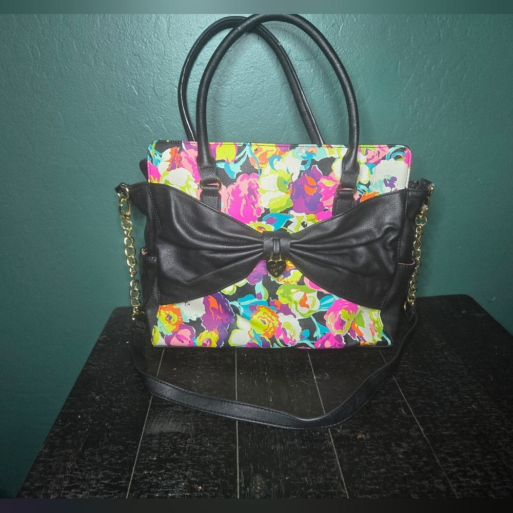 Betsey Johnson Floral Purse/Satchel